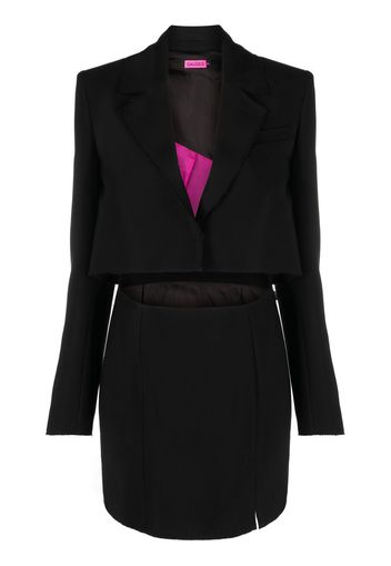 GAUGE81 cut out-detail blazer dres - Schwarz