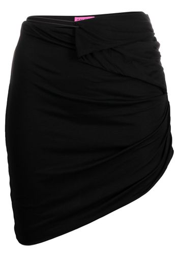 GAUGE81 Veroia asymmetric mini skirt - Schwarz