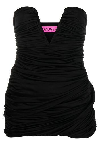 GAUGE81 Talsi V-neck minidress - Schwarz