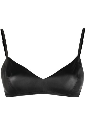 GAUGE81 satin bralette top - Schwarz