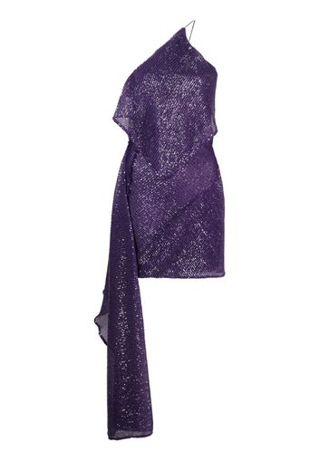 GAUGE81 Metz sequined draped minidress - Violett