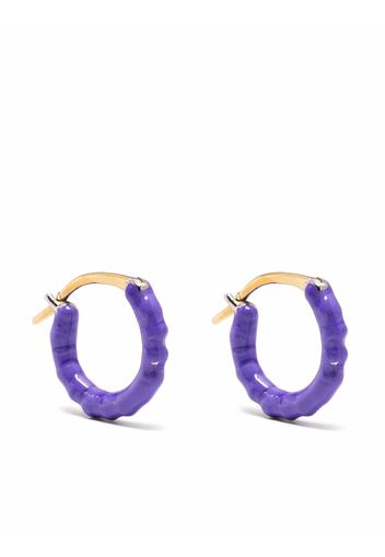 Gaya 14kt gold and sterling silver Zélie small hoop earrings