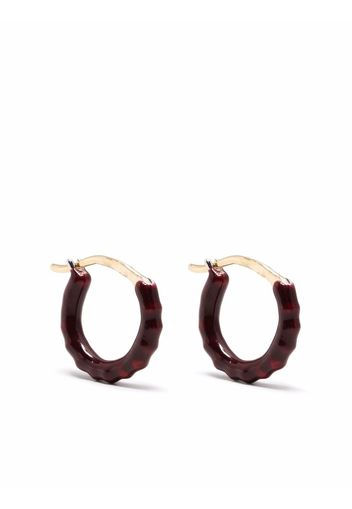 Gaya 14kt gold and sterling silver Zélie small hoop earrings