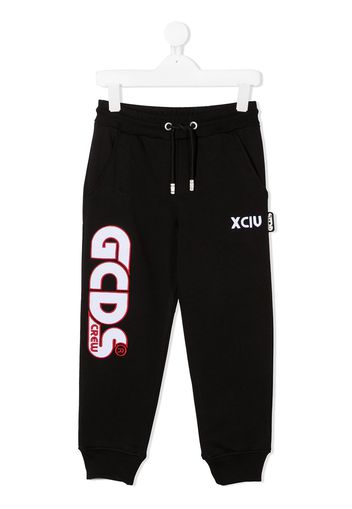 Gcds Kids Jogginghose mit Logo-Print - Schwarz