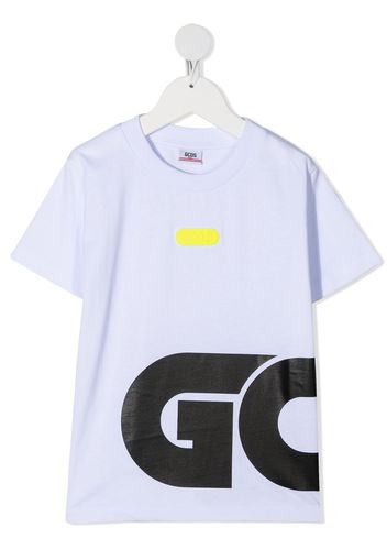 Gcds Kids T-Shirt mit Logo-Print - Weiß