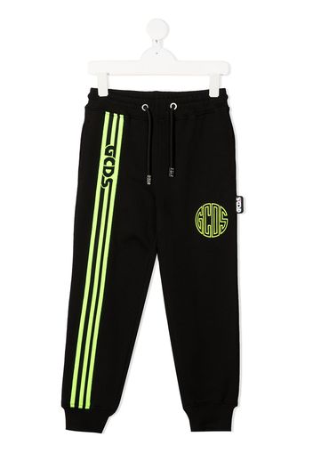 Gcds Kids Jogginghose mit seitlichen Streifen - Schwarz