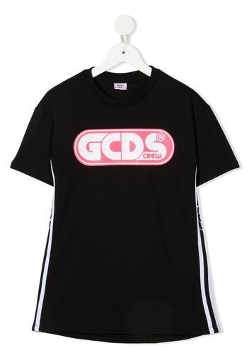 Gcds Kids T-Shirtkleid mit Logo-Print - Schwarz