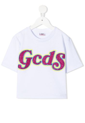 Gcds Kids T-Shirt mit Logo-Print - Weiß