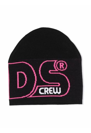 Gcds Kids TEEN Beanie mit Logo - Schwarz