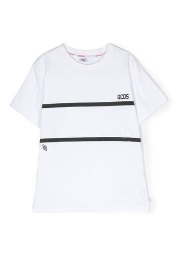 Gcds Kids chest logo-print detail T-shirt - Weiß