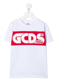 Gcds Kids T-Shirt mit Logo-Print - Weiß