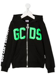 Gcds Kids Kapuzenpullover mit Logo-Print - Schwarz