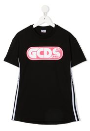 Gcds Kids T-Shirtkleid mit Logo-Print - Schwarz