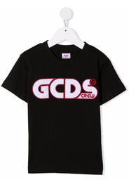 Gcds Kids T-Shirt mit Logo-Print - Schwarz