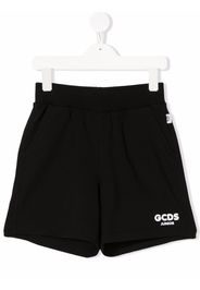 Gcds Kids logo-print track shorts - Schwarz