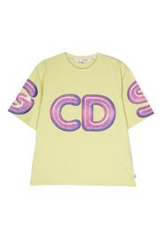 Gcds Kids graphic logo-print T-shirt - Grün