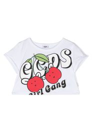 Gcds Kids logo-print T-shirt - Weiß