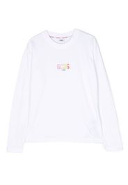 Gcds Kids logo-print cotton T-shirt - Weiß