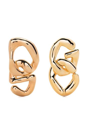 Gcds logo-drop earrings - Gold
