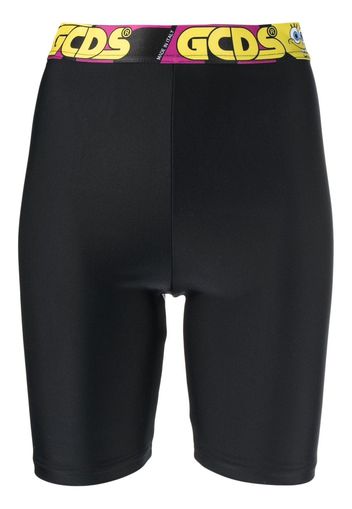 Gcds knee-high legging shorts - Schwarz