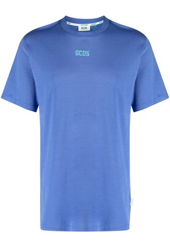 Gcds logo-print cotton T-shirt - Blau