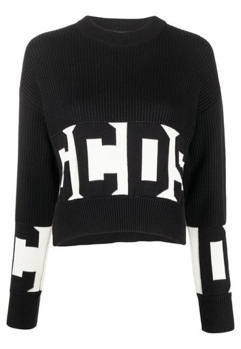 Gcds intarsia-knit logo jumper - Schwarz