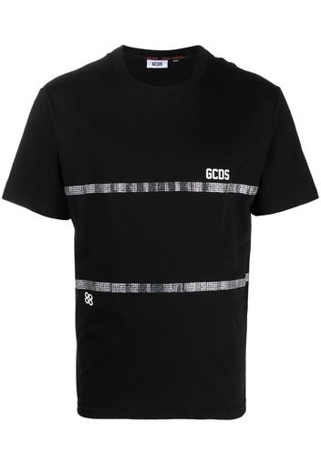 Gcds crystal embellished T-shirt - Schwarz