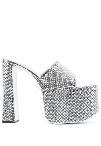 Gcds Mirror 165mm platform sandals - Grau