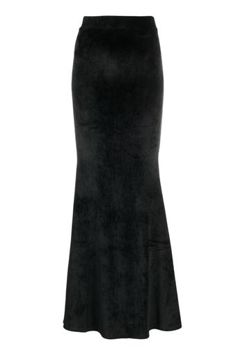 Gcds velvet maxi skirt - Schwarz