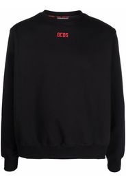 Gcds logo-print crew neck sweatshirt - Schwarz