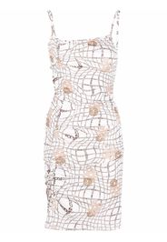 Gcds chain logo strappy dress - Weiß