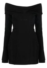 Gcds off-shoulder mini dress - Schwarz