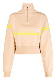 Gcds half-zip sweatshirt - Nude