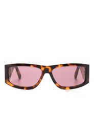 Gcds GD0037 Sonnenbrille mit eckigem Gestell - Braun