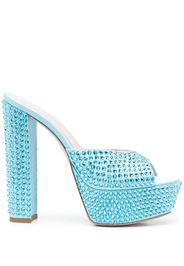 Gedebe Jerry crystal-embellished platform sandals - Blau