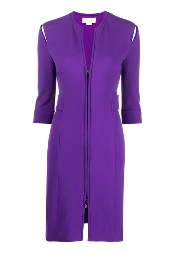 Genny Schmales Midikleid mit Cut-Out - Violett