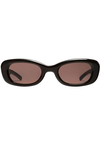 Gentle Monster Sonnenbrille mit ovalem Gestell - Schwarz