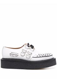 George Cox White D-Ring creepers - Weiß