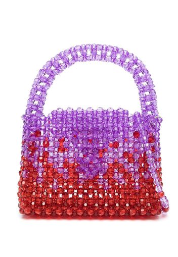 Germanier bead-embellished tote bag - Rot