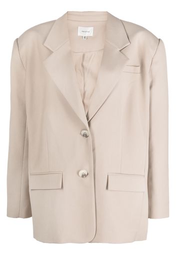 Gestuz padded single-breasted blazer - Nude