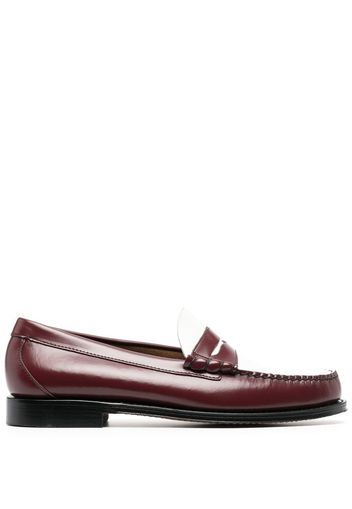 G.H. Bass & Co. Zweifarbige Loafer - Weiß