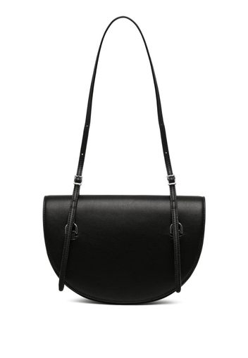 GIA STUDIOS half-moon faux-leather crossbody bag - Schwarz