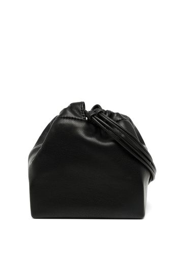 GIA STUDIOS drawstring-fastening faux-leather crossbody bag - Schwarz