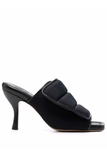 GIABORGHINI padded leather mules - Schwarz