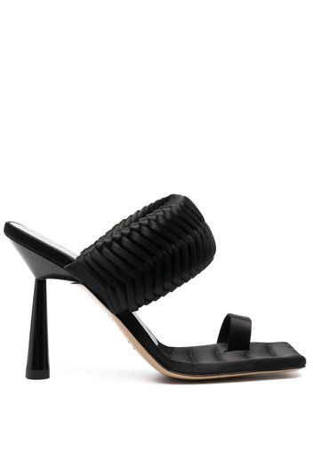 GIABORGHINI 115mm leather heeled sandals - Schwarz