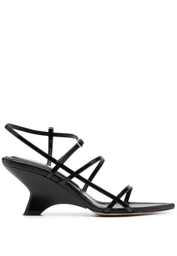 GIABORGHINI Gia26 70mm leather sandals - Schwarz