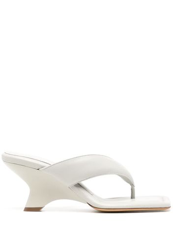 GIABORGHINI Gia 40mm thong sandals - Grau