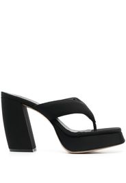 GIABORGHINI slip-on platform mules - Schwarz