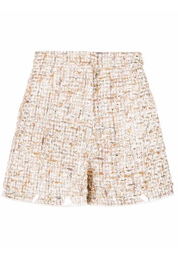 Giambattista Valli Tweed-Shorts mit hohem Bund - Nude