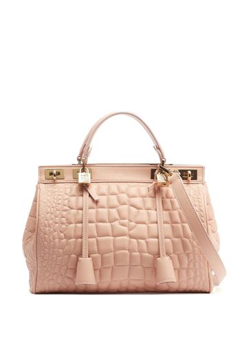 Giambattista Valli Handtasche mit Kroko-Effekt - Nude